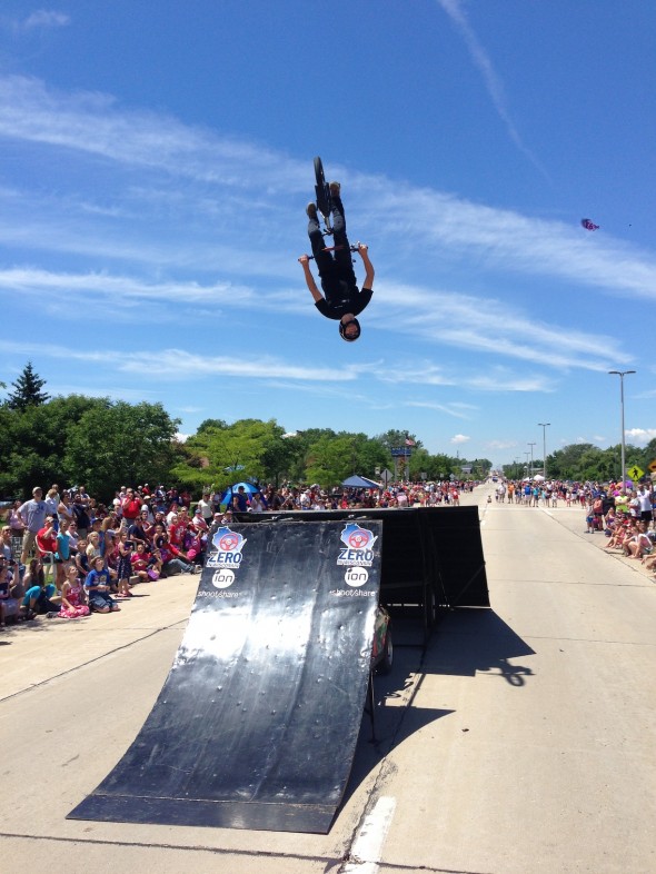 Greenfield 4th of July Parade — BMX Stunt Team Division BMX Stunt Show